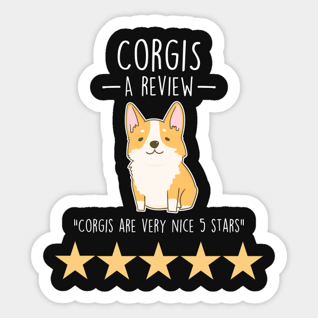 Corgi Review Sticker by Psitta